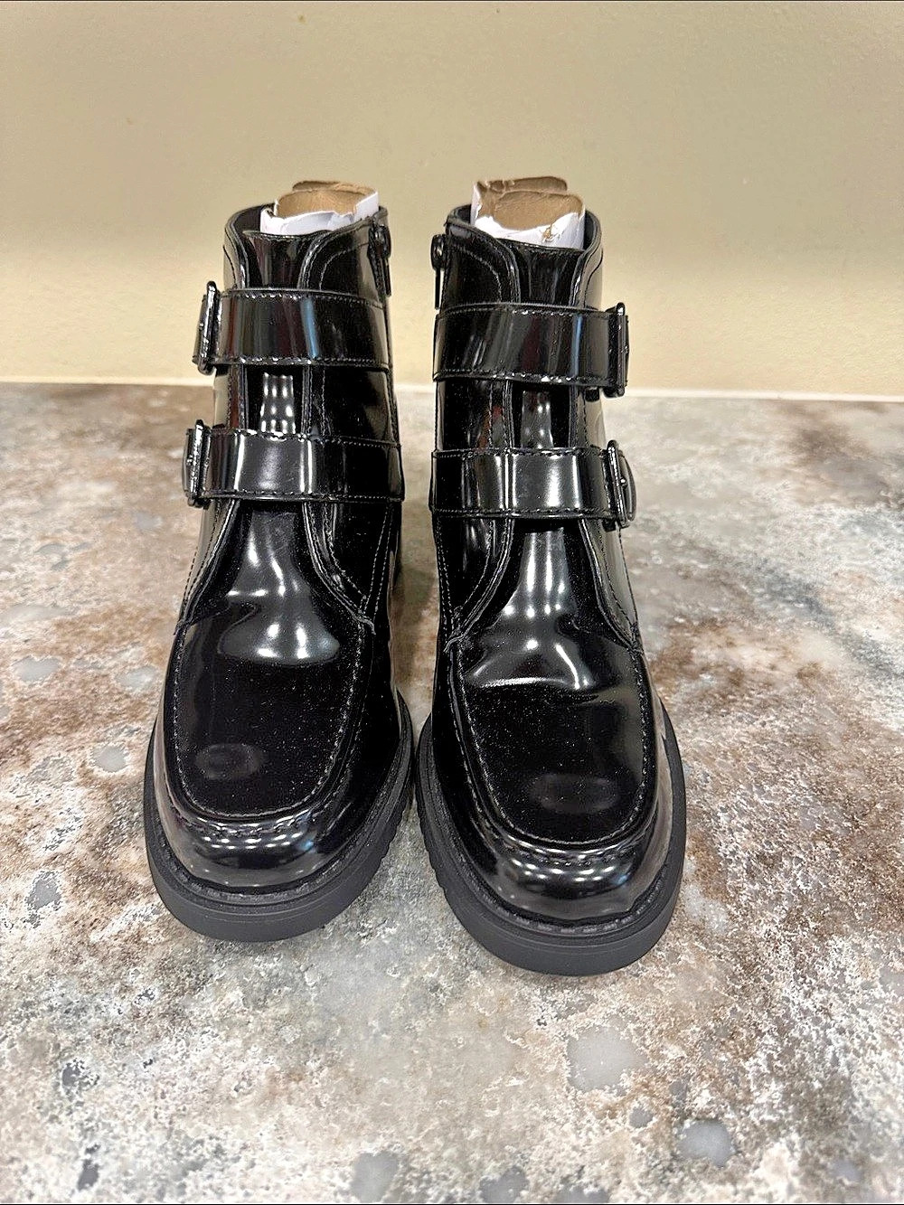 Worthington Black Buckle Ankle Boots new